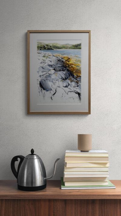 tern over loch sunart by lucy newton