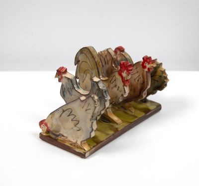 chickens toast rack II by michelle lowe