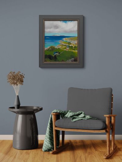 towards eigg and rum from ardtoe (after mcintosh patrick) by andrew sinclair