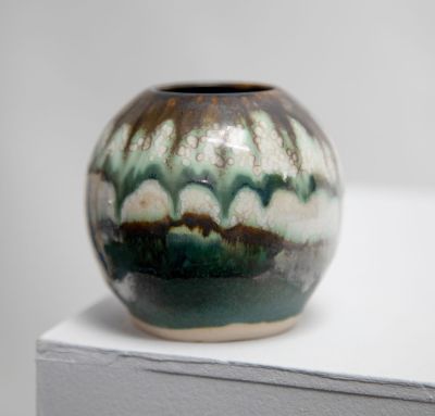 sea urchin moon jar II by pam matthews
