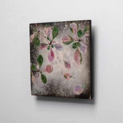summer pink berberis i by helen michie