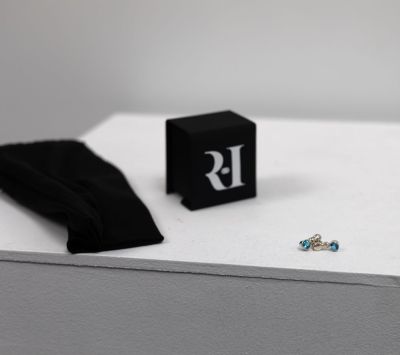 resipole sky earrings by ruth hollick