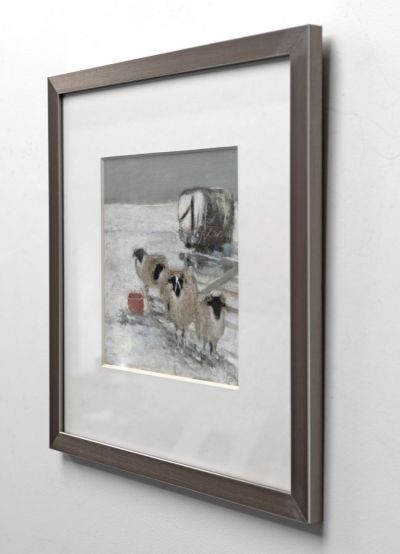 sheep in snow by ruth o'dell