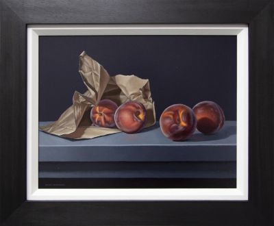 peaches and torn bag by brian henderson