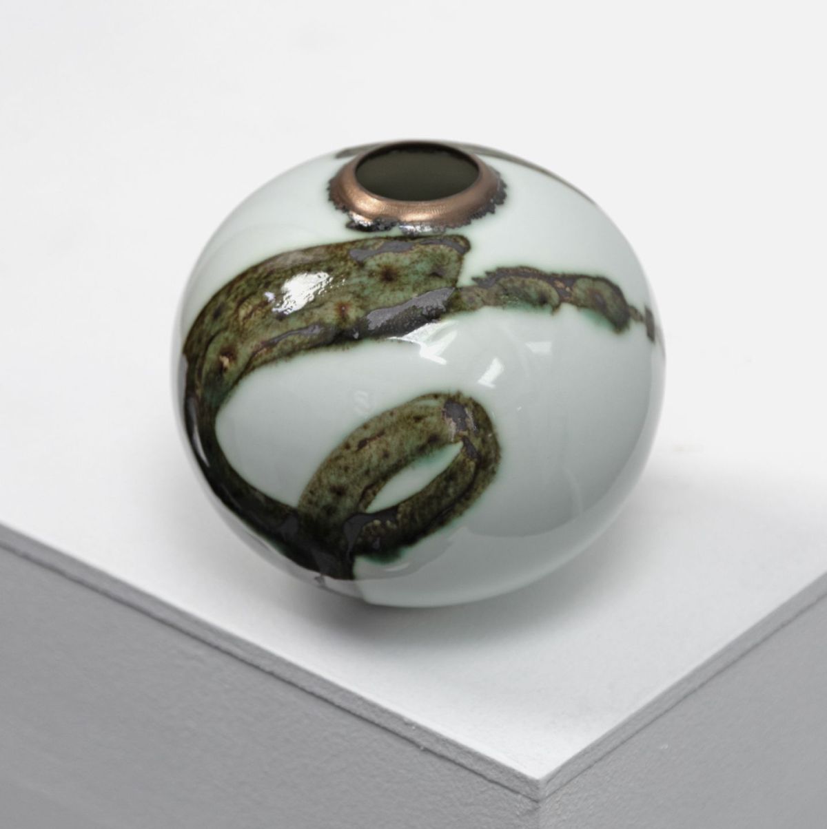 mini splash moon jar by tricia thom