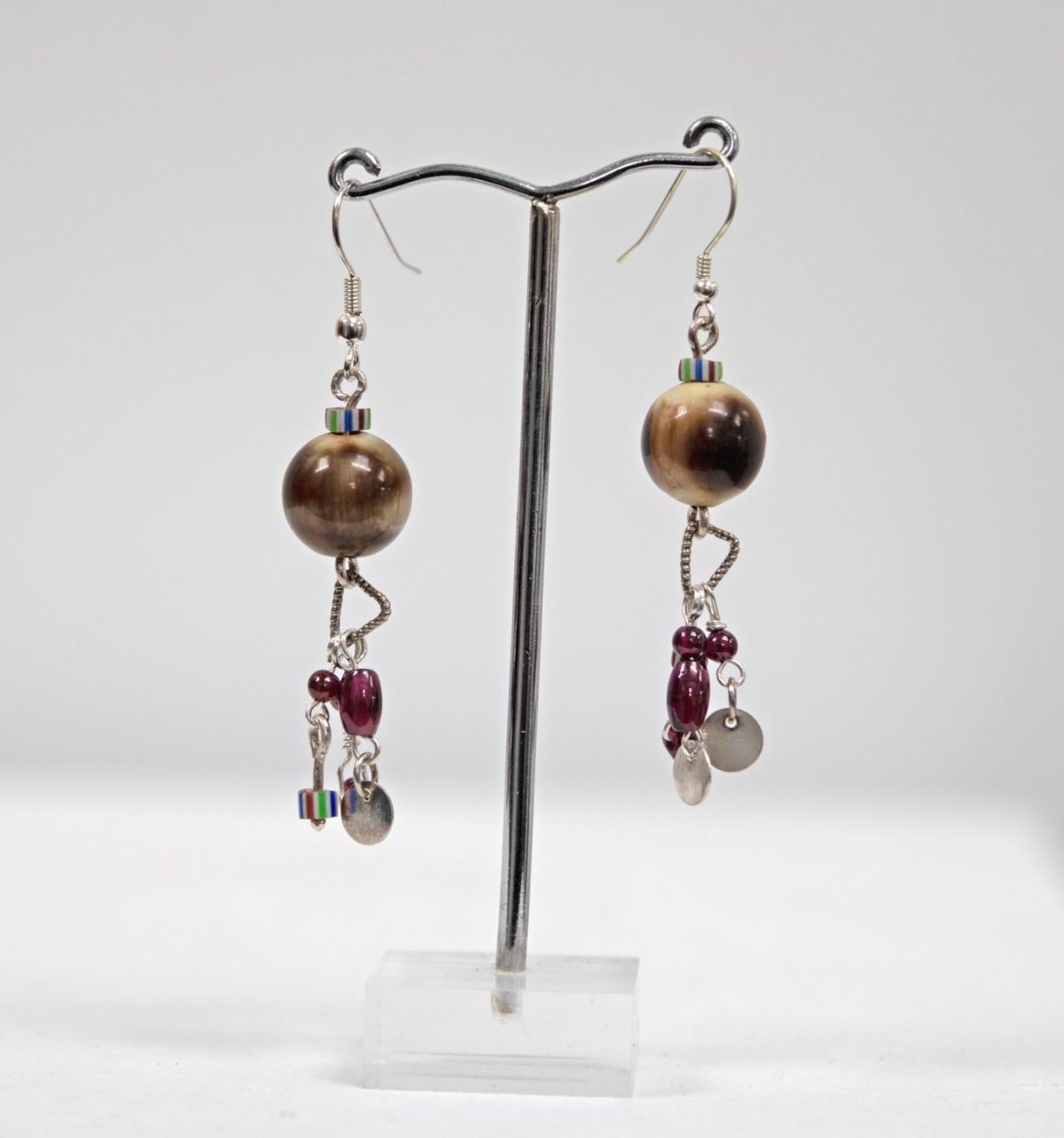 Scottish Stag horn earrings by nicoletta george