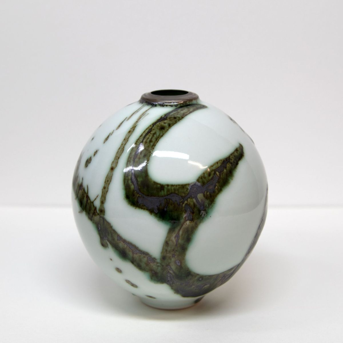 mini moon jar II by tricia thom